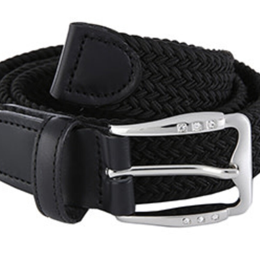 STRETCH WEB BELT WITH BLING BUCKLE
