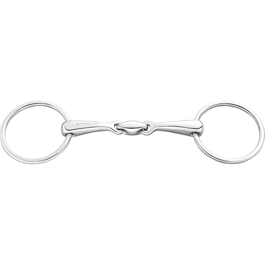 DOUBLE JOINTED LOOSE RING SNAFFLE 14MM BRADOON