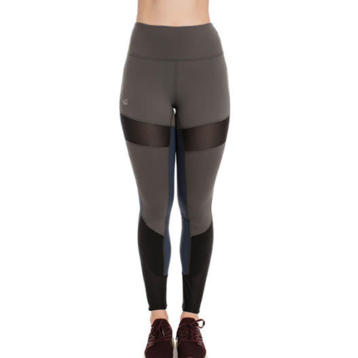 KYLIE - RIDING LEGGINGS  BLACK ''SILVER'' FULL SEAT SILICONE