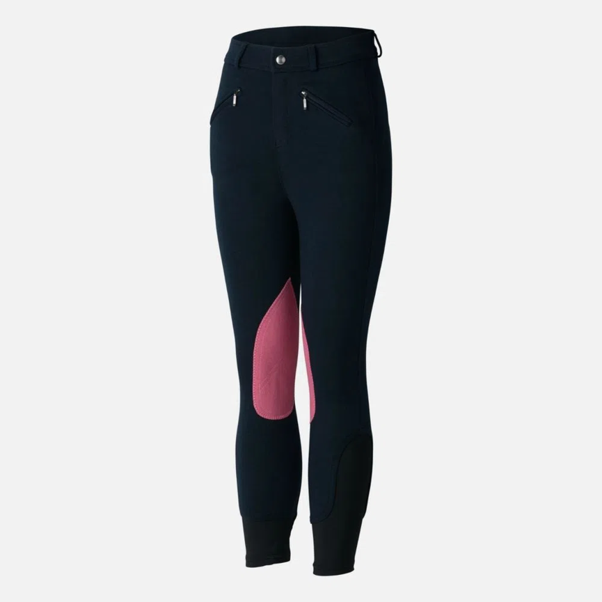 Children's Knitted Breeches with Deawoo Leather Kneepatch