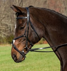 HDR PRO MONO CROWN RAISED FIGURE 8 BRIDLE WITH RUBBER GRIP REINS