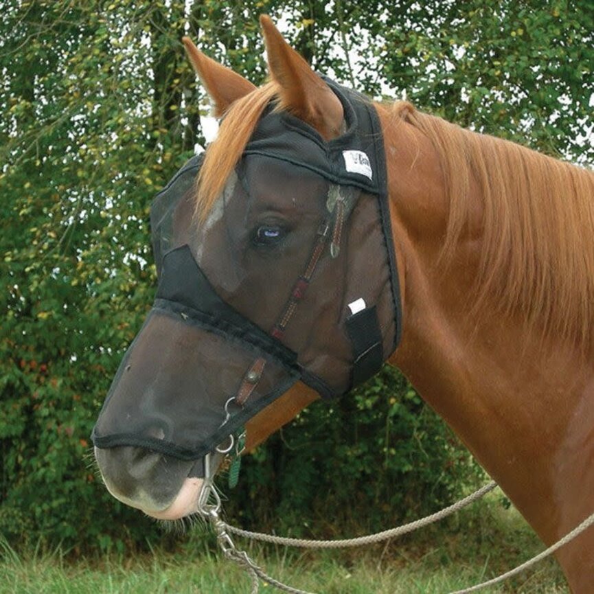QUIET RIDE FLY MASK WITH LONG NOSE