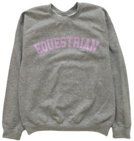 GRAY & BAY HORSE CO. ADULT EQUESTRIAN CREW SWEATER