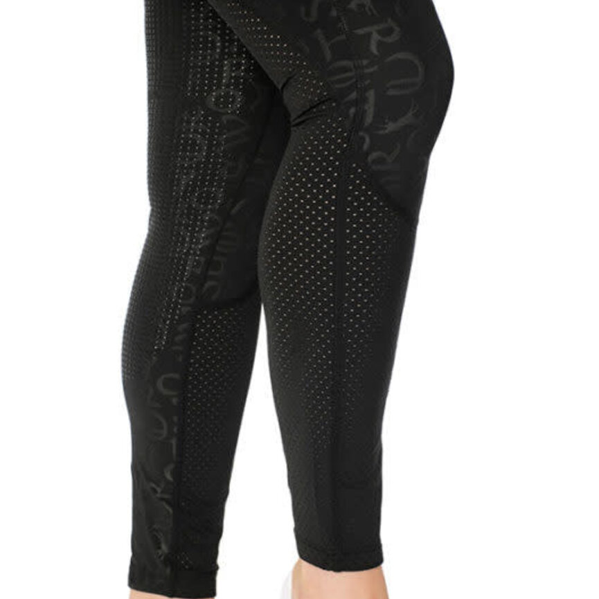 MONOGRAM RIDING TIGHTS - SILICON