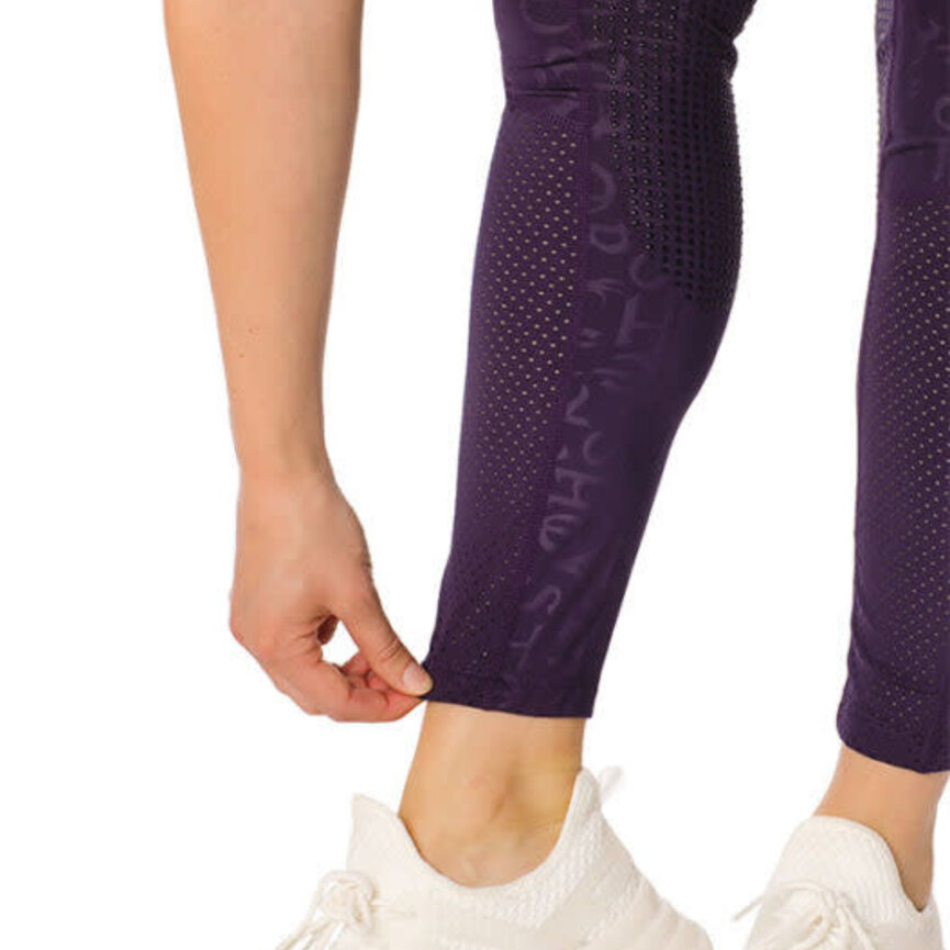 MONOGRAM RIDING TIGHTS - SILICON