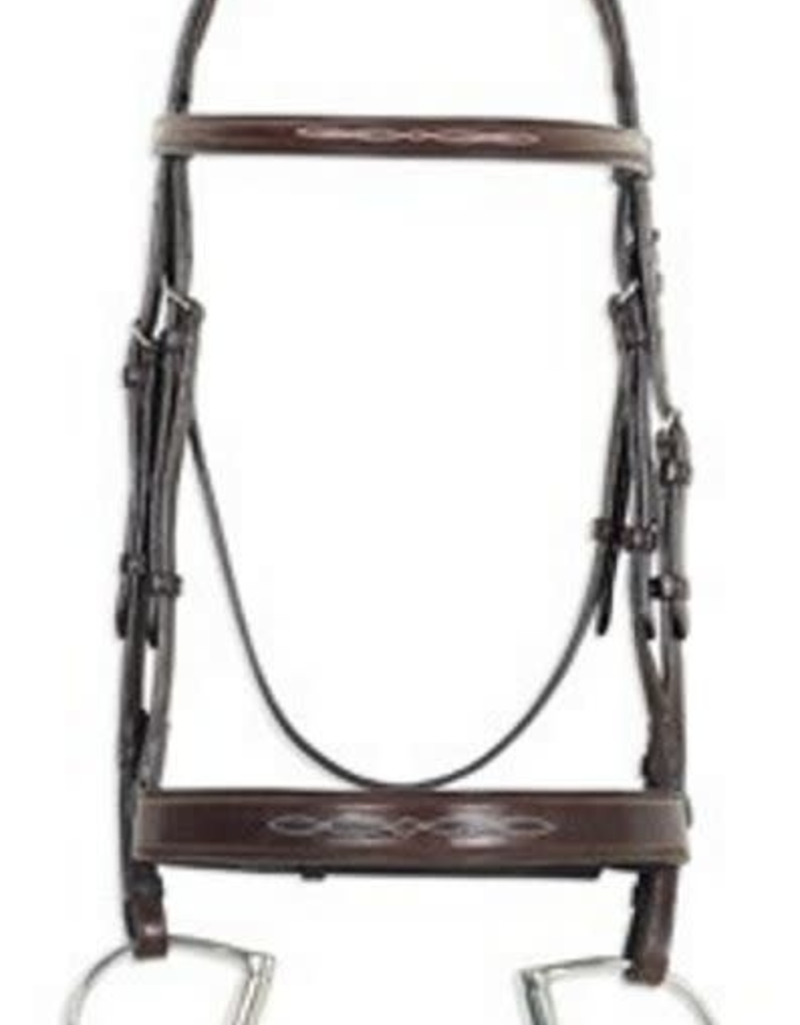 FANCY RAISED COMFORT CROWN WIDE NOSEBAND BRIDLE WITH FANCY RAISED LACED