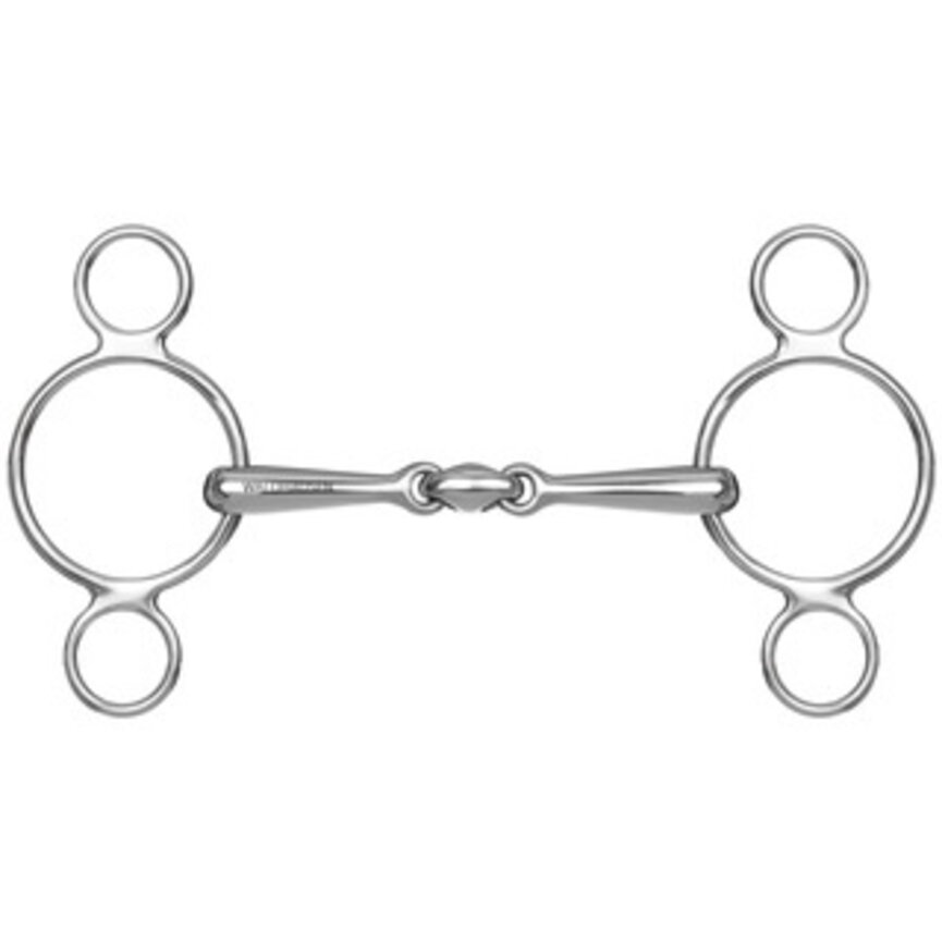 3-RING GAG WITH OVAL LINK