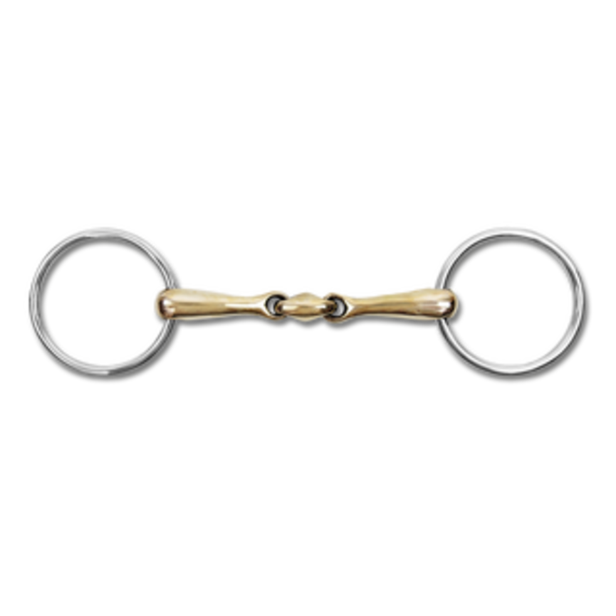 CUPRIS DOUBLE JOINTED LOOSE RING SNAFFLE