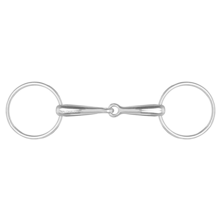 LOOSE RING SOLID SNAFFLE BIT  18MM