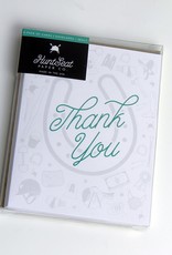 HUNTSEAT PAPER CO. THANK YOU EQUESTRIAN GREETING CARD - BOX OF 8