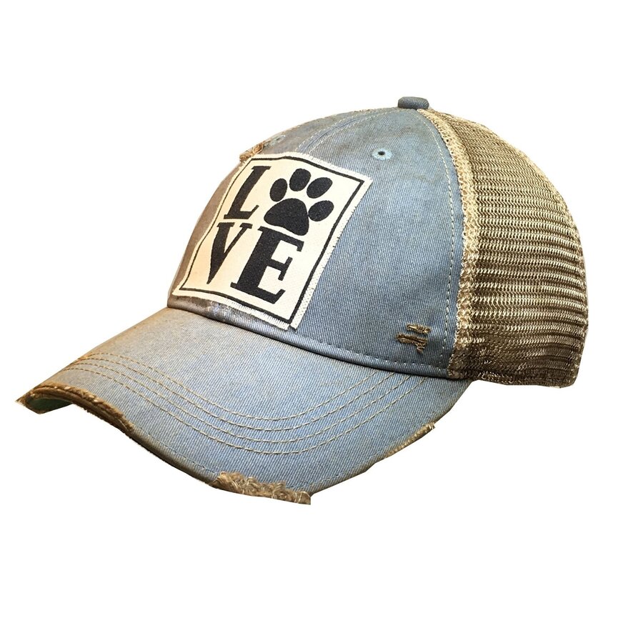 DISTRESSED TRUCKER CAP