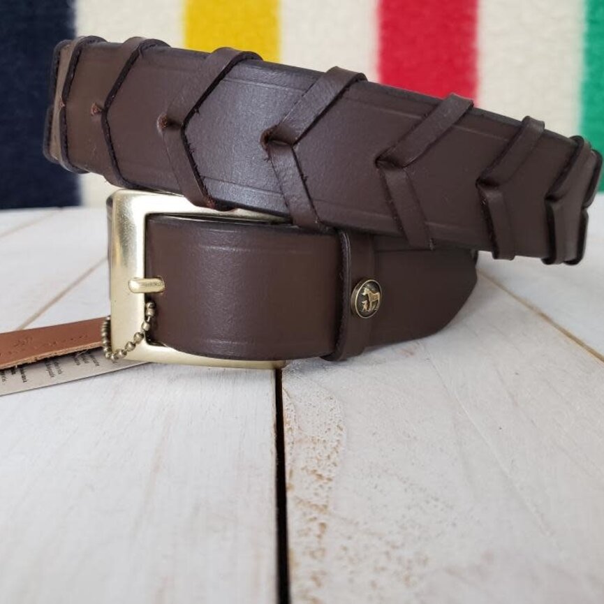 HICKSTEAD COLLECTION LACED LEATHER BELT