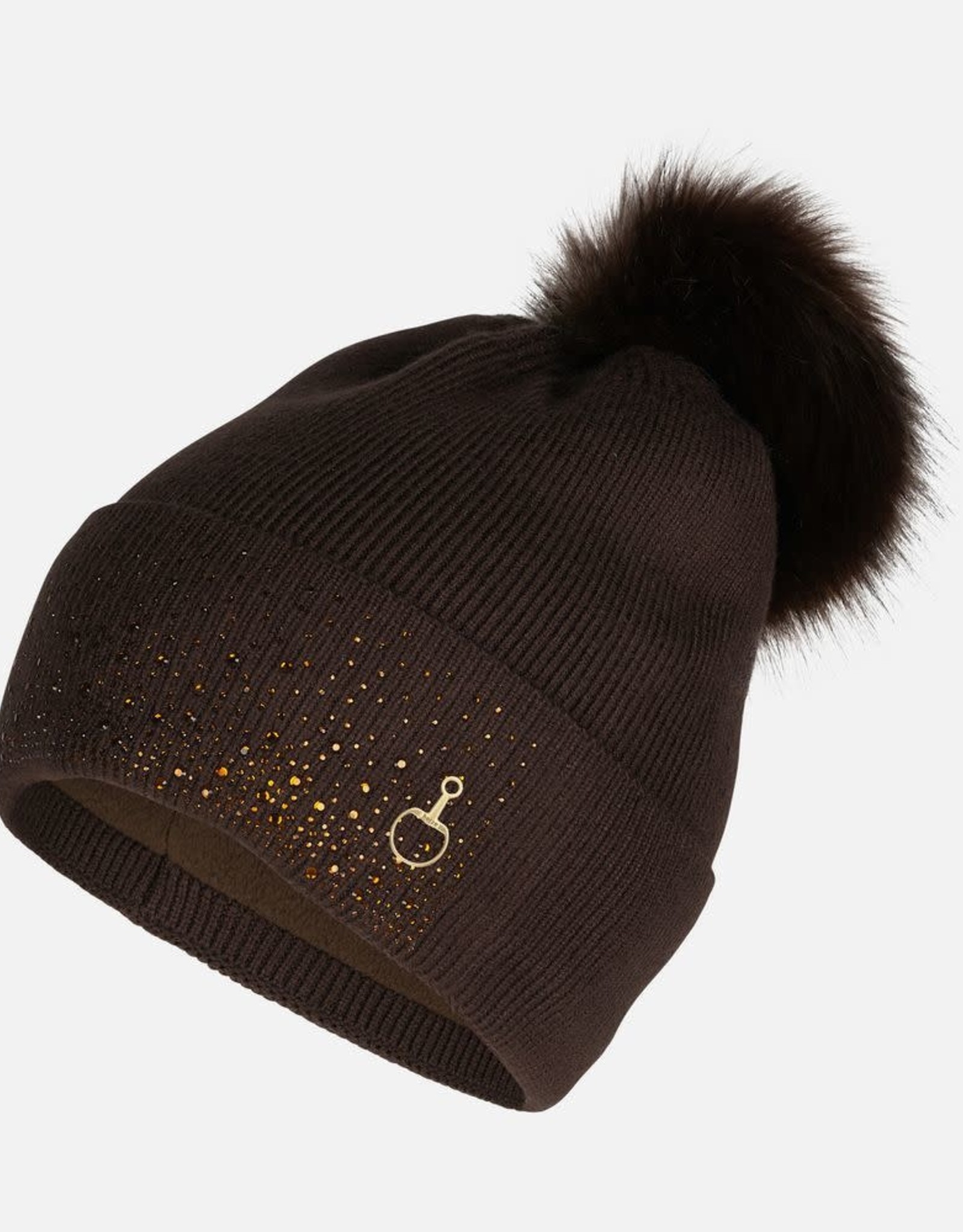 HORZE LEONA KNITTED HAT WITH CRYSTALS