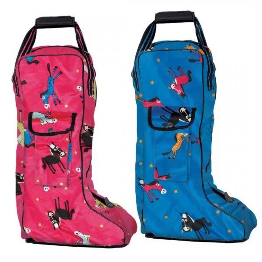 PONY PRINT TALL BOOT BAG