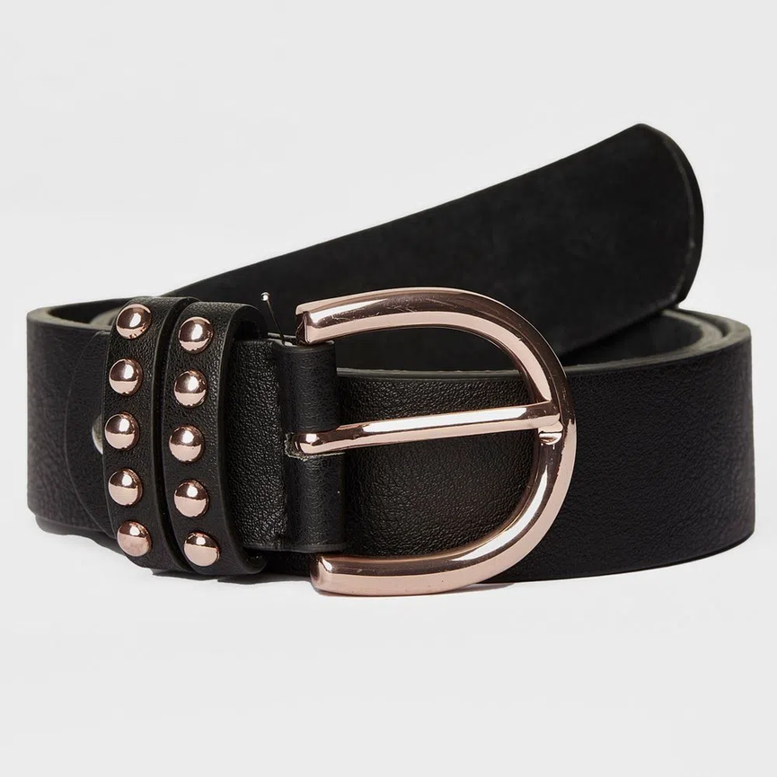 BELT WITH ROSE GOLD BUCKLES