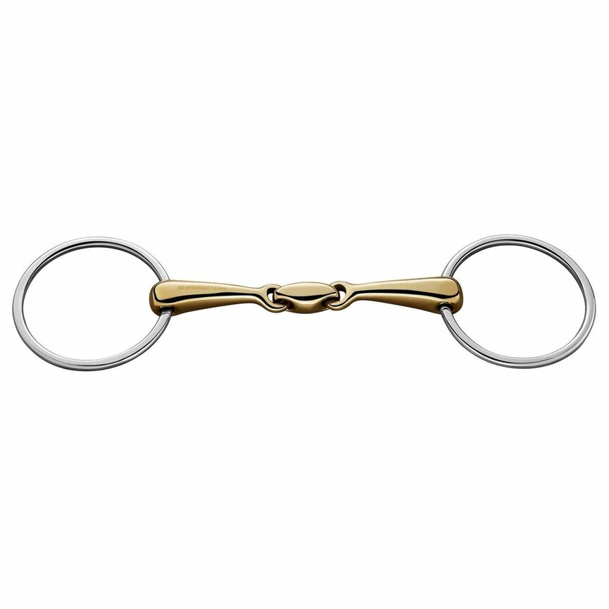 Copper Plus Double Jointed Loose Ring Snaffle - 16 mm