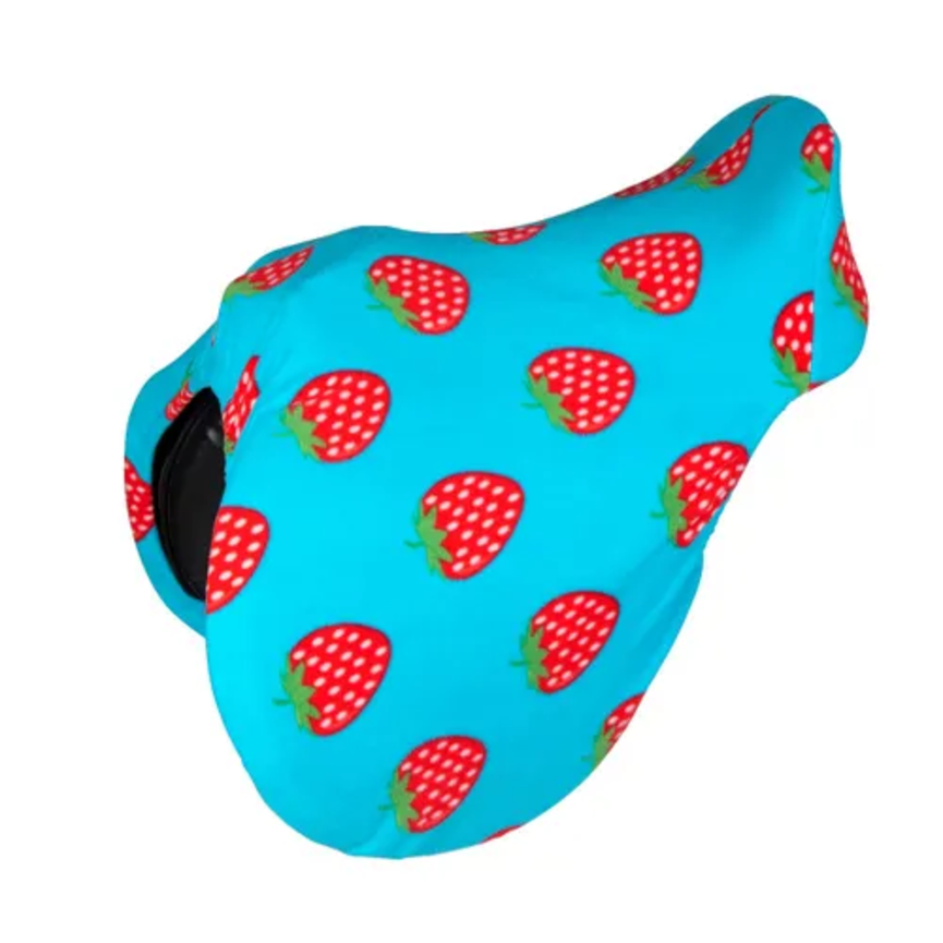 PRINTED FLEECE SADDLE COVER