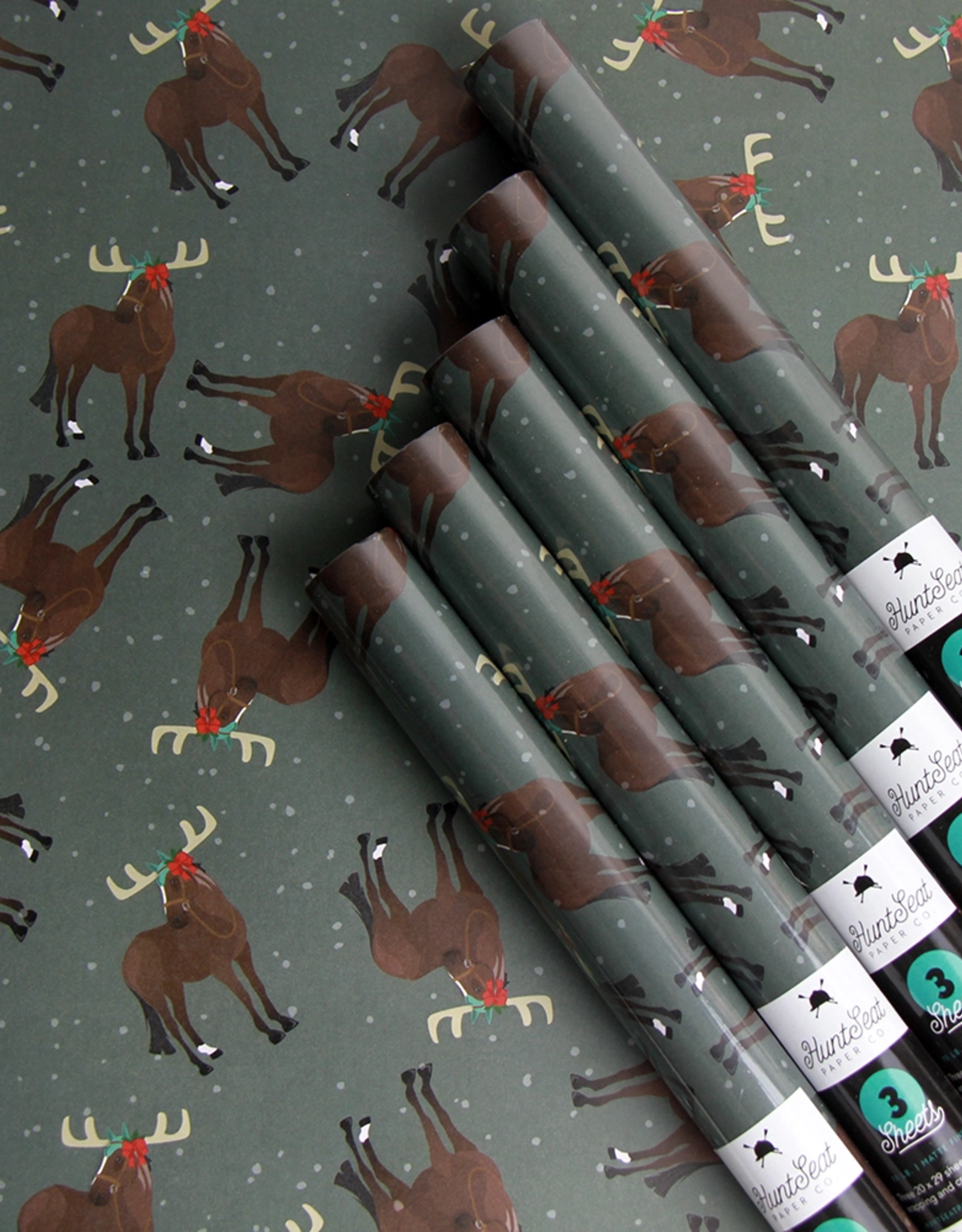 HUNTSEAT PAPER CO. HOLIDAY GIFT WRAPPING PAPER