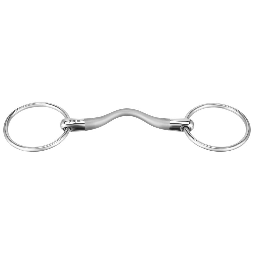 SATINOX MULLEN MOUTH LOOSE RING SNAFFLE 14MM