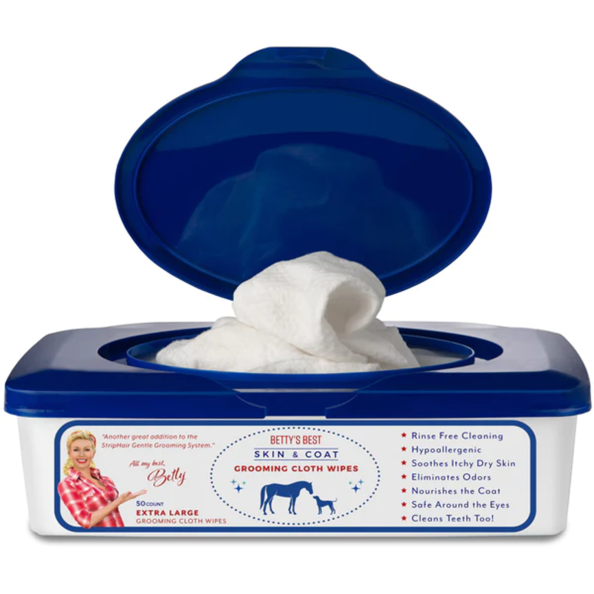 SKIN & COAT GROOMING CLOTH WIPES XL PACK WITH DISPENSER