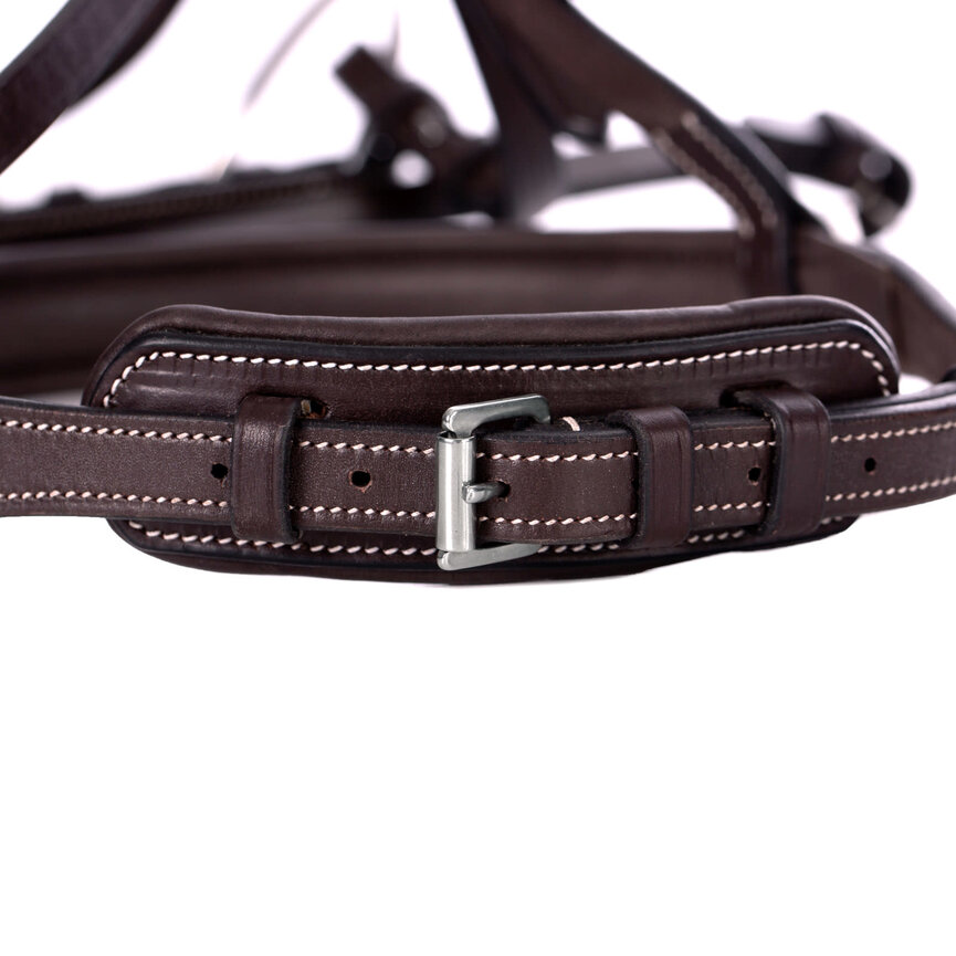 Valkyrie Pony Fancy Stitched Bridle - Chocolate Brown