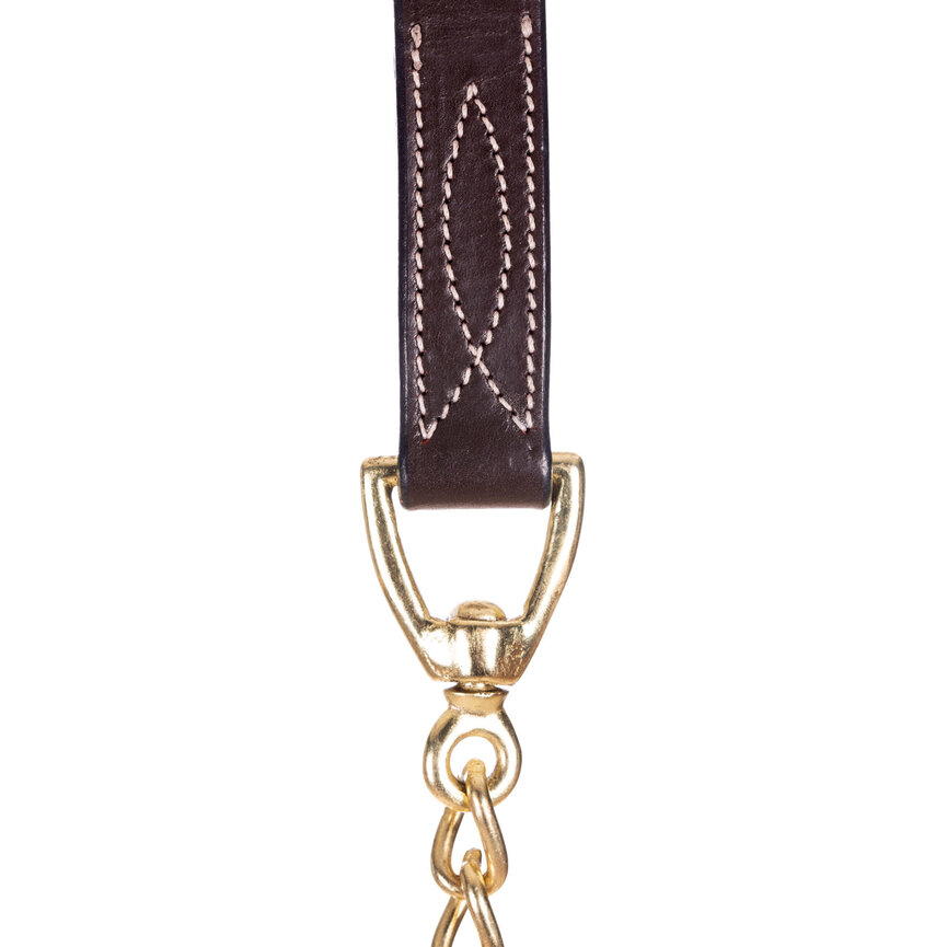 Valkyrie Leather Lead Shank - Chocolate Brown