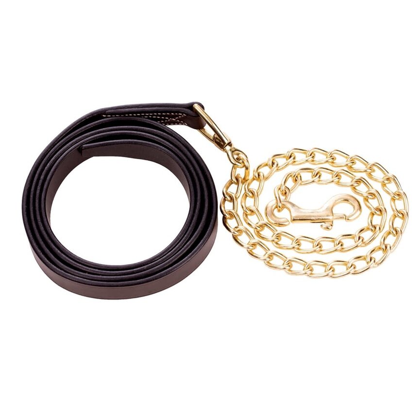 Valkyrie Leather Lead Shank - Chocolate Brown