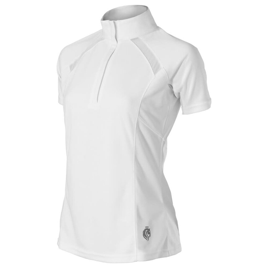 Ingrid Womens Short Sleeved Show Shirt - White