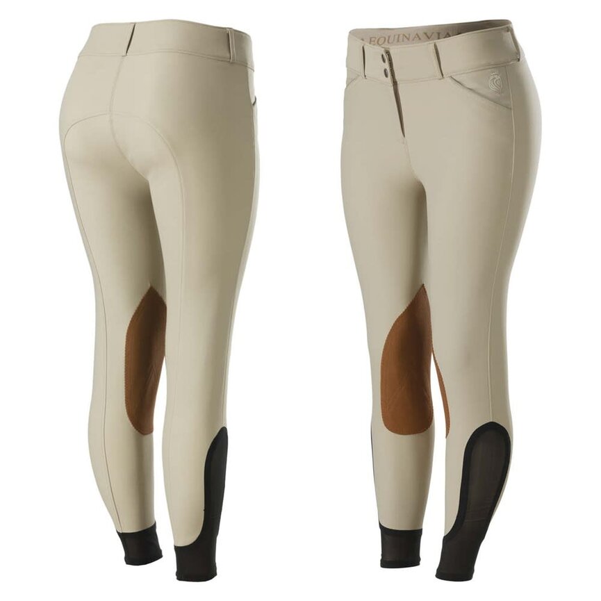 Maud Womens Show Knee Patch Breeches - Tan