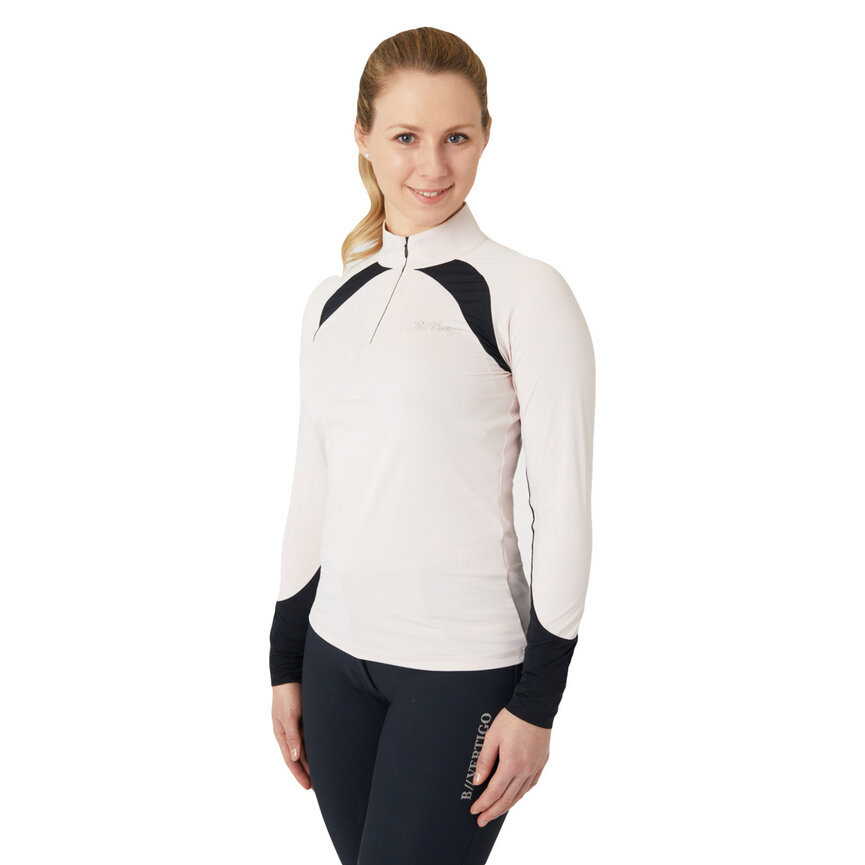 Nancy Womens Long Sleeve Half Zip Training Shirt