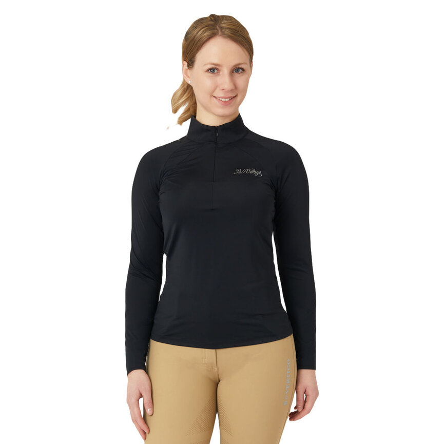 Nancy Womens Long Sleeve Half Zip Training Shirt