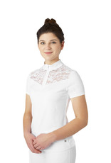 B VERTIGO Kayla Womens Laced Short Sleeved Show Shirt