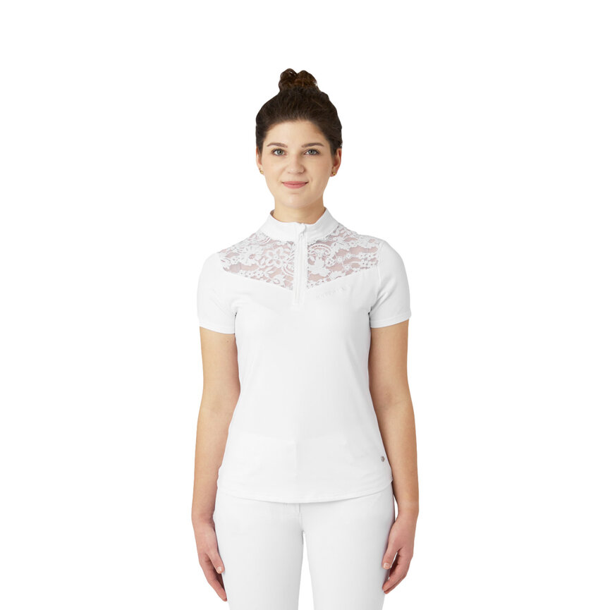 Kayla Womens Laced Short Sleeved Show Shirt