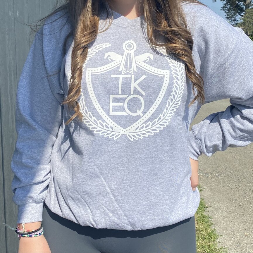 CREST PRINTED PULLOVER
