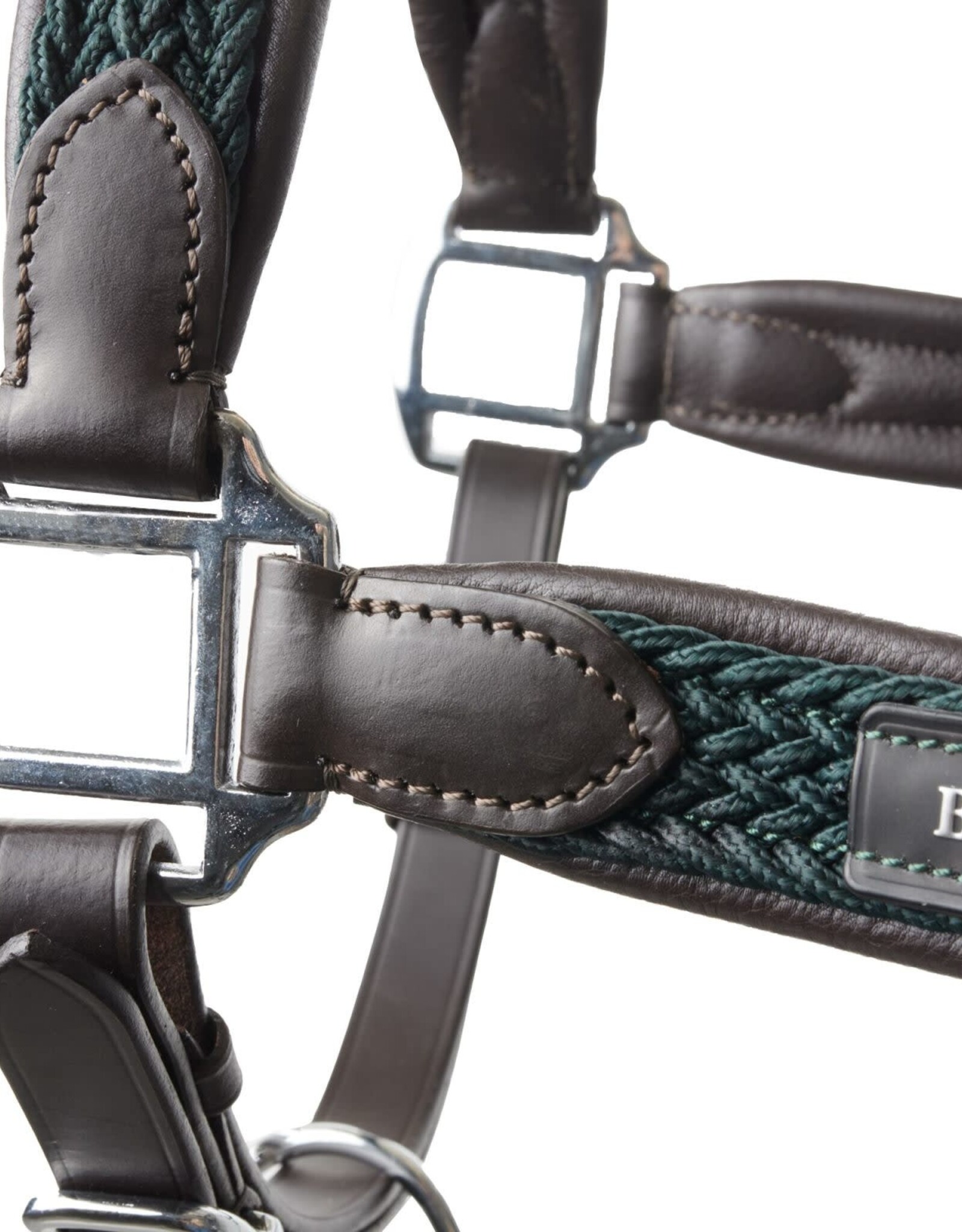 B VERTIGO Evolve Leather Halter with Braided Accents