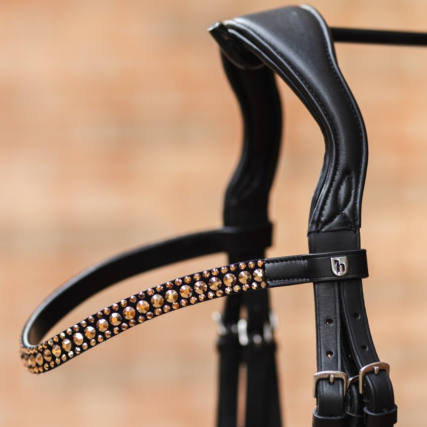 St. Moritz Curved Crystal Browband