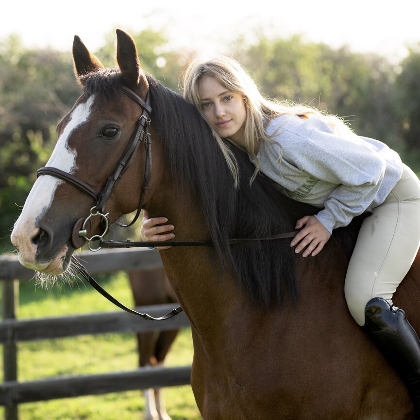 EQUESTRIAN ATHLETICS PRINTED PULLOVER