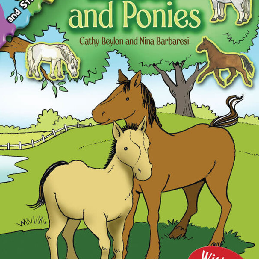 Horses & Ponies Stickers and Colouring Book