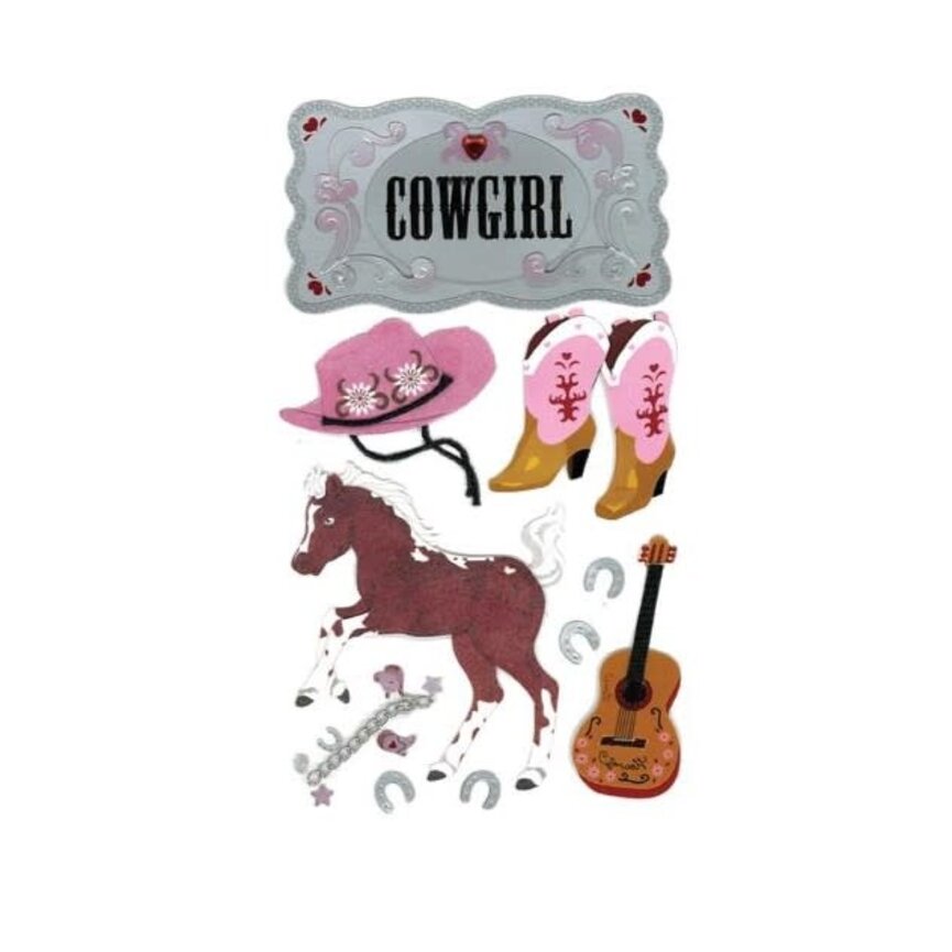 3D Stickers - Cowgirl