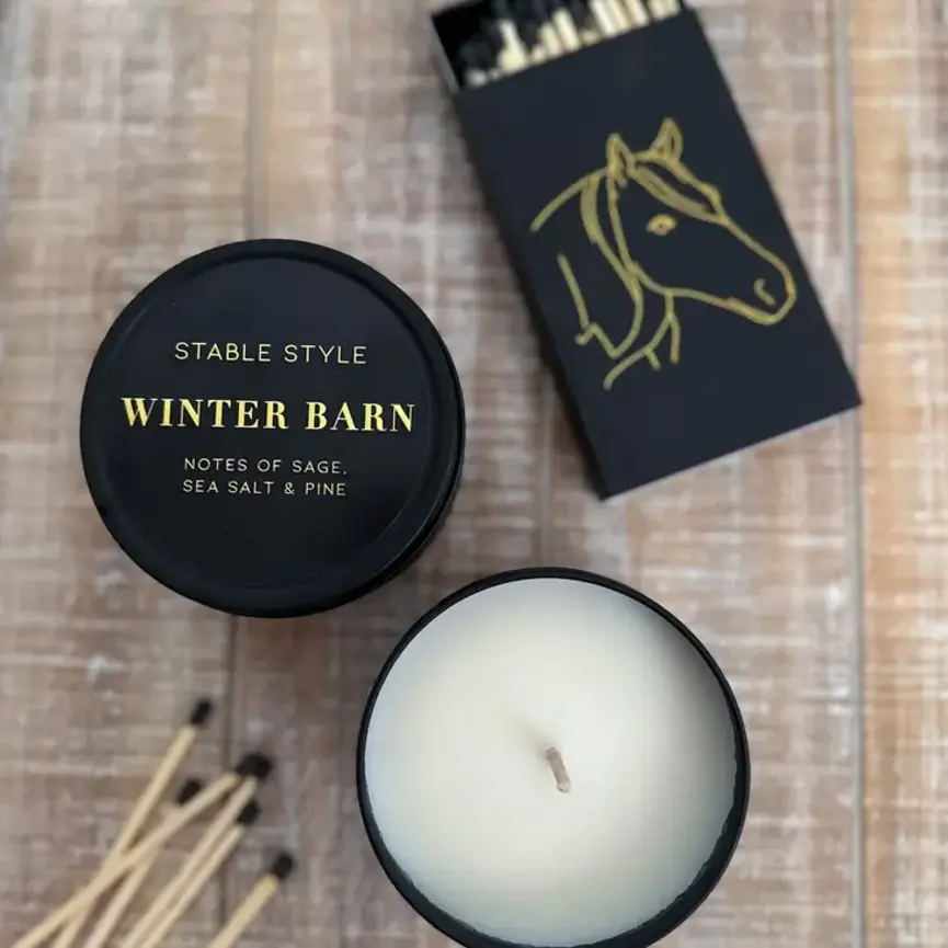 STABLE STYLE SEASONAL SOY CANDLE TIN