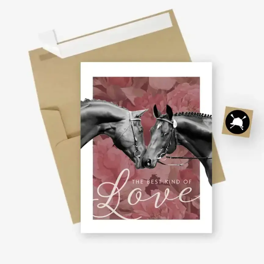 Love - Equestrian Horse Love and Relationship Greeting Card