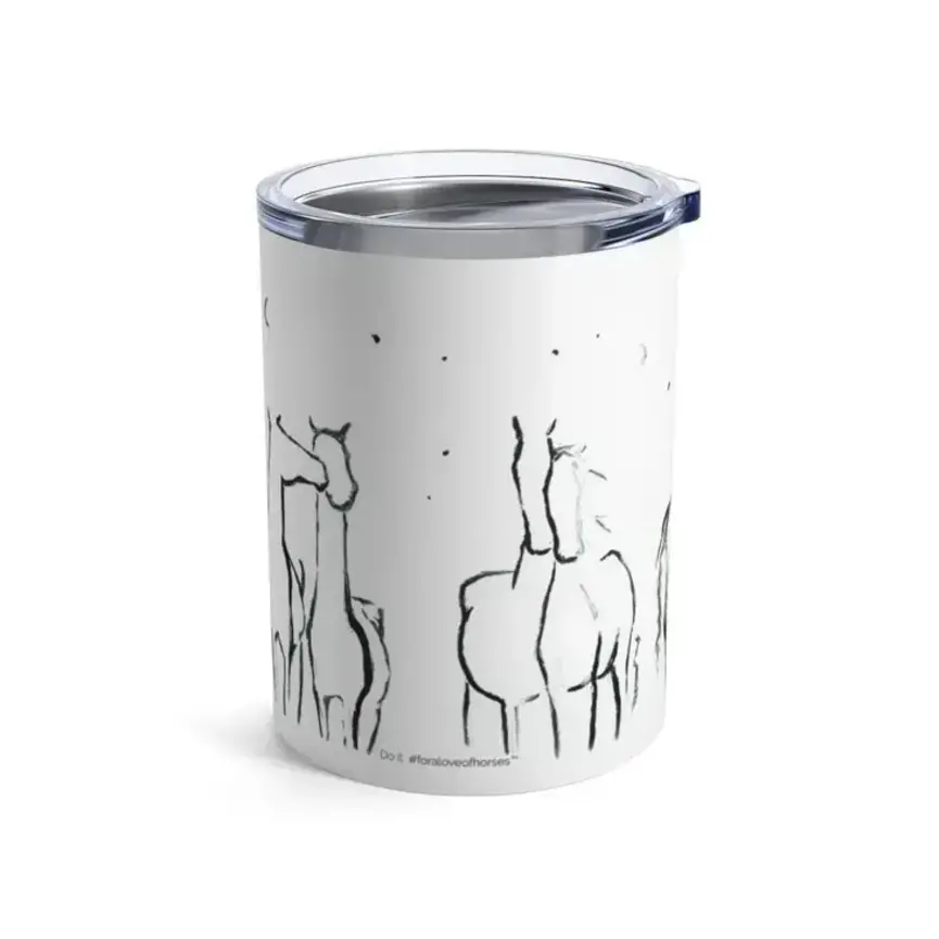Simplicity Horses Travel Mug Coffee Cup Cocktails Insulated