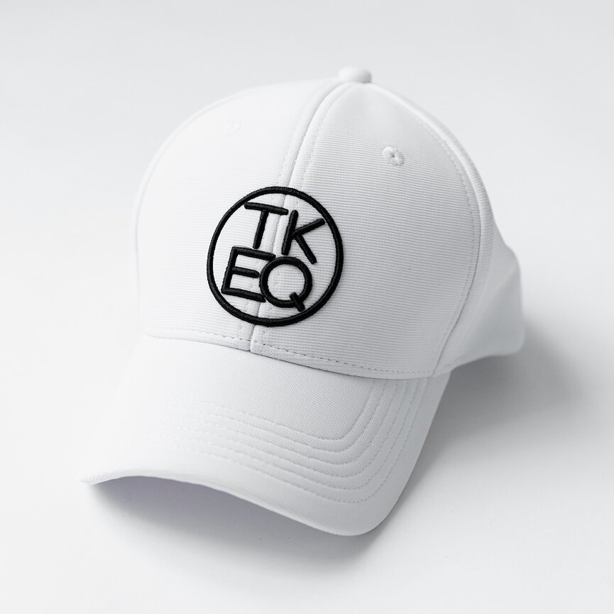 TKEQ WHITE BASEBALL HAT