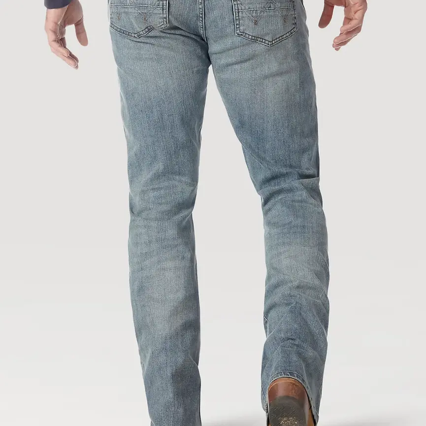 MEN'S RETRO SLIM FIT BOOTCUT JEAN IN BR WASH