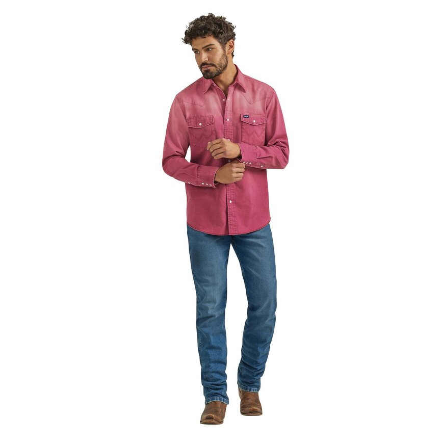 Vintage Long Sleeve Shirt - Burgundy