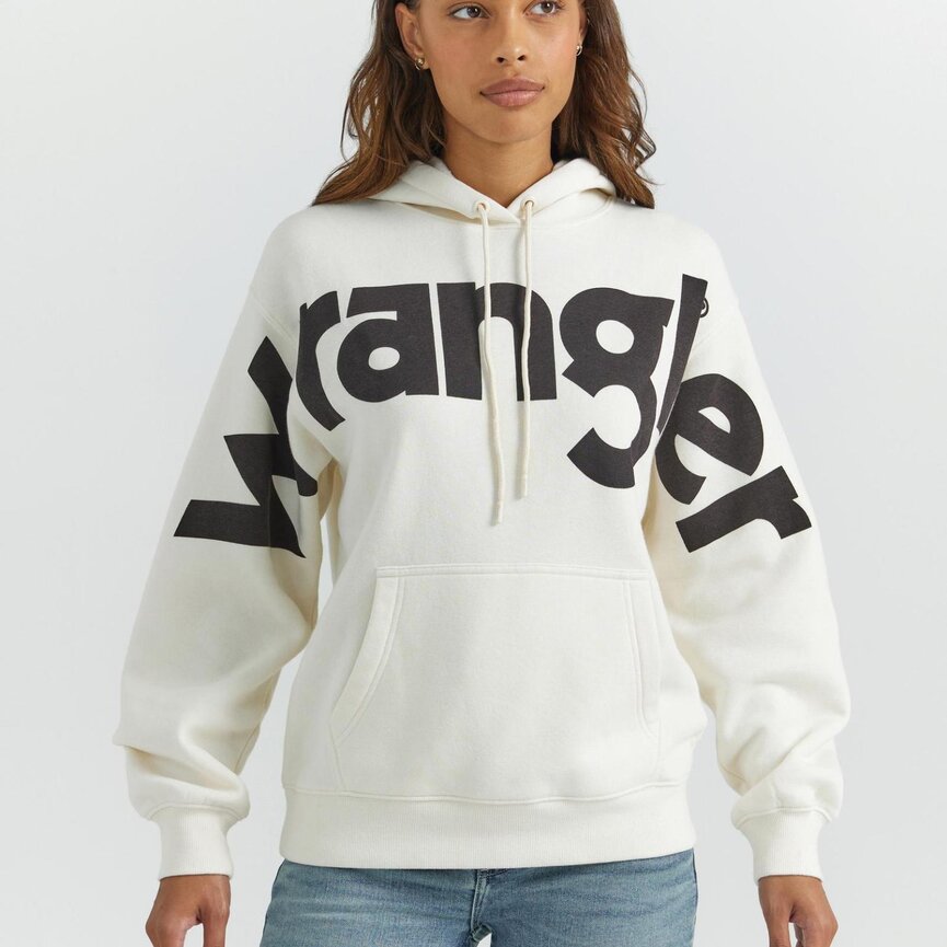 Retro Western Vintage Hoodie - White