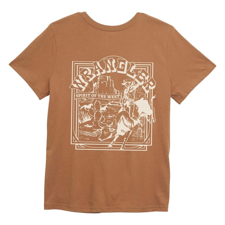 Retro Graphic Tee - Regular Fit - Tobacco Brown