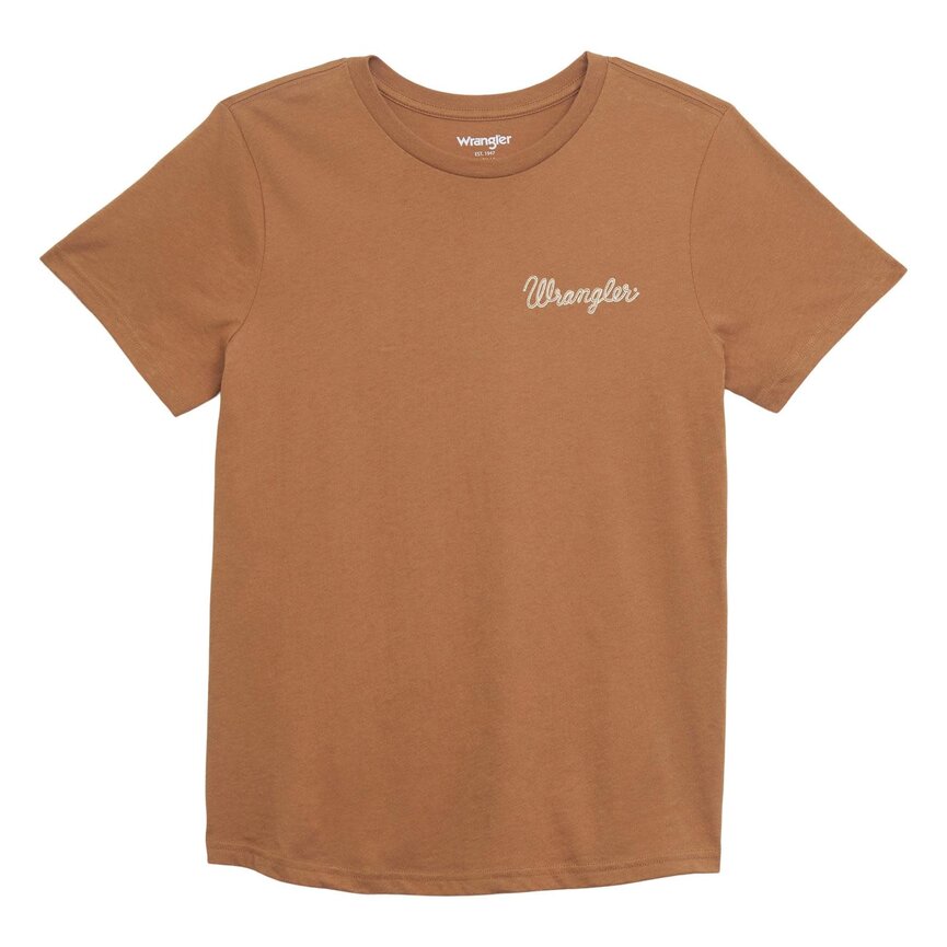 Retro Graphic Tee - Regular Fit - Tobacco Brown