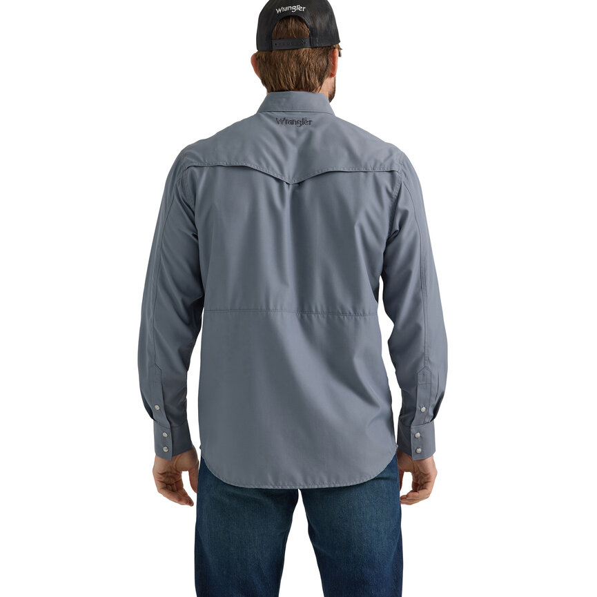 Performance Long Sleeve Shirt - Classic Fit - Grey