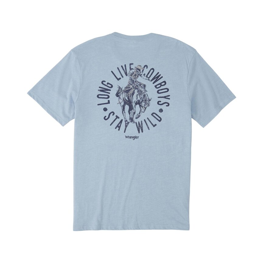 Graphic Short Sleeve T-Shirt - Regular Fit - Ashley Blue Heather